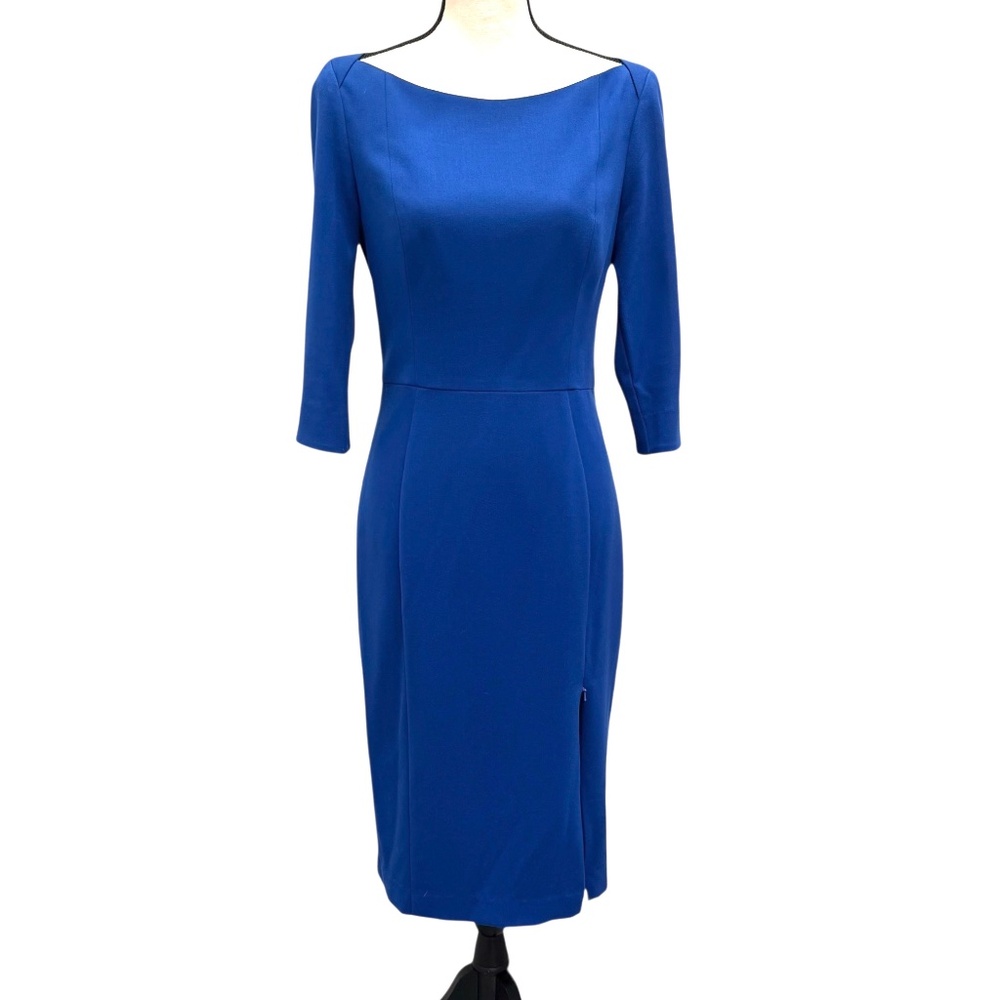 BLACK HALO COBALT BLUE MARISSA SHEATH DRESS
